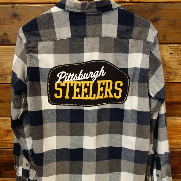 Tailor Vintage Other - Pittsburgh Steelers One-of-a-Kind Custom Tailor Vintage Flannel - M
